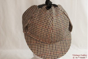 Deerstalker Sherlock Holmes cap Hawkins green/brown 59 [new]