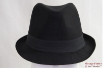 Trilby hat black felt 57 [new]