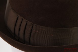 © VintageHatter.com | h-8028-58-2 Fedora Mayser Favorit brown 58 Fedora Mayser Favorit brown 58