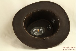 Australian Western hat Hawkins brown roughed leather 59,5 [new]