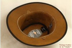 Australian Western hat Hawkins khaki brown leather 58 [new]