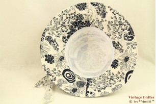 Zomerhoed Hawkins met donker blauwe bloemen 57 [nieuw]