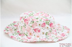 Fleurige zomerhoed wit & roze 57 [nieuw]
