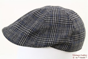 Flatcap grey blue plaid 58 [new]