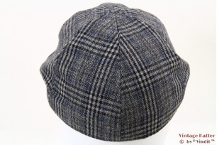 Flatcap grey blue plaid 58 [new]