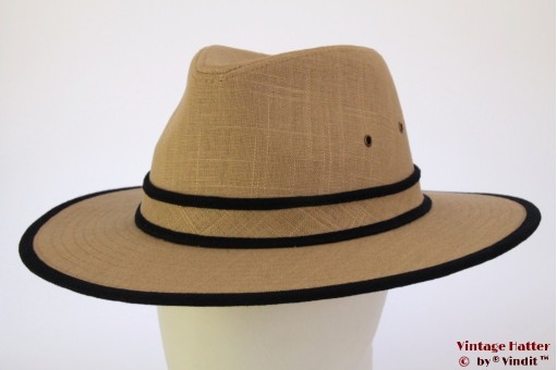 Outdoor gleufhoed Hawkins beige bruin linnen 59 [nieuw]