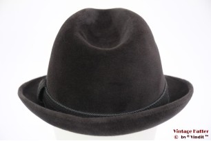 © VintageHatter.com | h-7016-57-6 Fedora Mayser grey velour 57 Fedora Mayser grey velour 57