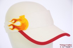Visor SkyHigh white with flames and velcro 52-63 [new]