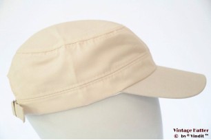 Leger cadet pet crème licht beige katoen mix 53-60 [nieuw]