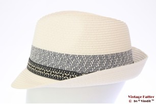 Trilby Hawkins wit met blauwe band 60 [nieuw]