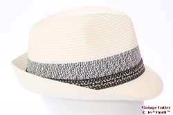 Trilby Hawkins white with blue band 60 [new]