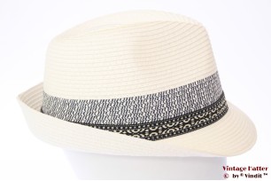 Trilby Hawkins wit met blauwe band 60 [nieuw]