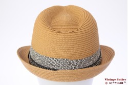 Trilby Hawkins beige brown with blue band 58 [new]