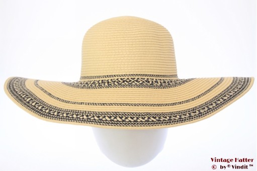 Wijde dames floppyhoed geel 57 [nieuw]