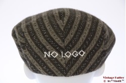Platte pet 'No Logo' bruin groen 54