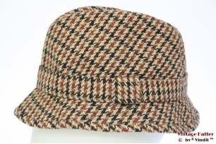 Vissershoed beige bruin tweed 56,5