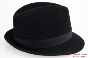 Trilby Michael Zechbauer by Mayser black stitched 58 [new]