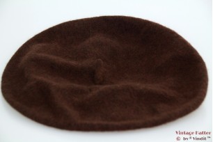 Alpino Beret coffee brown woven 53-59 [new]