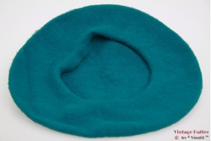 Alpino Beret peacock blue woven 53-59 [new]