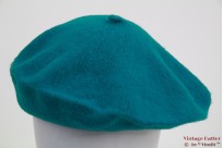 Alpino Beret peacock blue woven 53-59 [new]