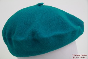 Alpino Beret peacock blue woven 53-59 [new]