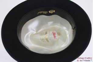 © VintageHatter.com | h-9017-54-8 Homburg Hückel black 54 Homburg Hückel black 54