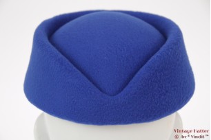 Stewardessen pillbox hoedje blauw 54-59 [nieuw]