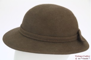 Dameshoed V.E.B. groen/bruinig grijs 55