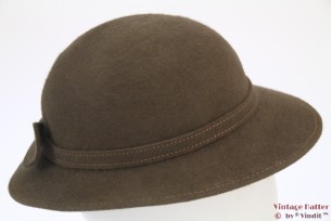 Dameshoed V.E.B. groen/bruinig grijs 55
