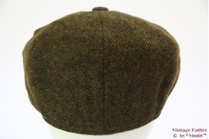 Paperboy cap Hawkins herringbone green browns 58 [new]