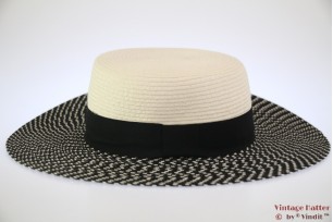 Floppy hoed Hawkins zwart-wit papier, witte top 53-57 [nieuw]