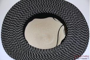 Floppy hoed Hawkins zwart-wit papier, witte top 53-57 [nieuw]