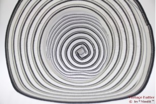 Strandhoed wit met blauw 57 [nieuw]