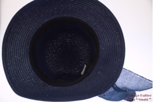 Zomerhoed blauw met polkadot band 53-57 [nieuw]