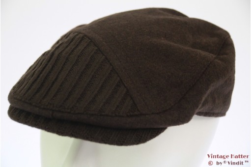 Platte pet Hawkins bruin met geribde klep 60 [nieuw]