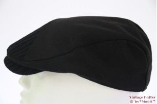 Platte pet Hawkins zwart met geribde klep 58 [nieuw]